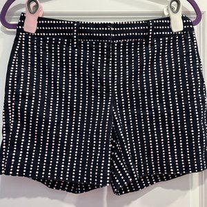 Lands End Navy Shorts with Pink Dots